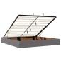 Preview: Ottoman-Bett mit Matratze Grau 180x200 cm Kunstleder
