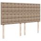 Preview: Ottoman-Bett mit Matratzen Cappuccino 200x200cm Kunstleder