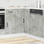 Preview: Küchen-Eckunterschrank Kalmar Betongrau Holzwerkstoff