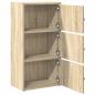 Preview: Bücherregal Sonoma-Eiche 40x24x77 cm Holzwerkstoff