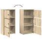 Preview: Bücherregal Sonoma-Eiche 40x24x77 cm Holzwerkstoff