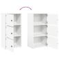 Preview: Bücherregal Weiß 40x24x77 cm Holzwerkstoff