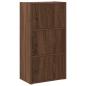 Preview: Bücherregal Braun Eichen-Optik 40x24x77 cm Holzwerkstoff