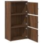 Preview: Bücherregal Braun Eichen-Optik 40x24x77 cm Holzwerkstoff