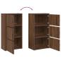 Preview: Bücherregal Braun Eichen-Optik 40x24x77 cm Holzwerkstoff