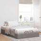 Preview: Ottoman-Bett ohne Matratze Taupe 120x200 cm Stoff