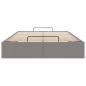 Preview: Ottoman-Bett ohne Matratze Taupe 120x200 cm Stoff