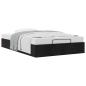 Preview: Ottoman-Bett ohne Matratze Schwarz 120x200 cm Stoff