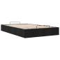 Preview: Ottoman-Bett ohne Matratze Schwarz 120x200 cm Stoff