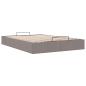 Preview: Ottoman-Bett ohne Matratze Taupe 140x190 cm Stoff