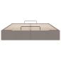 Preview: Ottoman-Bett ohne Matratze Taupe 140x190 cm Stoff