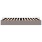 Preview: Ottoman-Bett ohne Matratze Taupe 140x190 cm Stoff