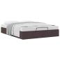 Preview: Ottoman-Bett ohne Matratze Dunkelbraun 140x200 cm Stoff
