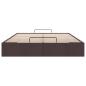 Preview: Ottoman-Bett ohne Matratze Dunkelbraun 140x200 cm Stoff
