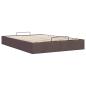 Preview: Ottoman-Bett ohne Matratze Dunkelbraun 140x200 cm Stoff