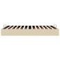 Preview: Ottoman-Bett ohne Matratze Creme 140x200 cm Stoff