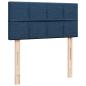 Preview: Ottoman-Bett mit Matratze Blau 90x200 cm Stoff