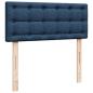 Preview: Ottoman-Bett mit Matratze Blau 120x190 cm Stoff