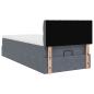 Preview: Ottoman-Bett mit Matratze Dunkelgrau 80x200 cm Samt