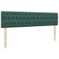 Preview: Ottoman-Bett mit Matratzen Dunkelgrün 160x200 cm Samt