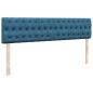 Preview: Ottoman-Bett mit Matratzen Dunkelblau 180x200 cm Samt