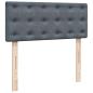 Preview: Ottoman-Bett mit Matratze Dunkelgrau 120x200 cm Samt