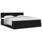 Preview: Ottoman-Bett mit Matratzen Schwarz 200x200 cm Samt