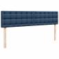 Preview: Ottoman-Bett mit Matratzen Blau 200x200 cm Stoff