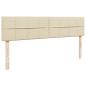 Preview: Ottoman-Bett mit Matratzen Creme 160x200 cm Stoff