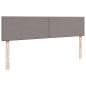 Preview: Ottoman-Bett mit Matratzen Taupe 200x200 cm Stoff