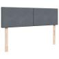 Preview: Ottoman-Bett mit Matratzen Dunkelgrau 160x200 cm Stoff