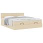 Preview: Ottoman-Bett mit Matratzen Creme 180x200 cm Stoff