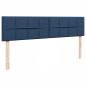 Preview: Ottoman-Bett mit Matratzen Blau 180x200 cm Stoff