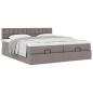 Preview: Ottoman-Bett mit Matratzen Taupe 180x200 cm Stoff