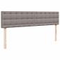 Preview: Ottoman-Bett mit Matratzen Taupe 180x200 cm Stoff