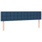 Preview: Ottoman-Bett mit Matratzen Blau 180x200 cm Stoff