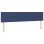 Preview: Ottoman-Bett mit Matratzen Blau 200x200 cm Stoff