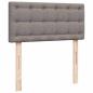 Preview: Ottoman-Bett mit Matratzen Taupe 180x200 cm Stoff