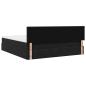 Preview: Ottoman-Bett mit Matratzen Schwarz 200x200 cm Samt