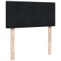 Preview: Ottoman-Bett mit Matratzen Schwarz 200x200 cm Samt