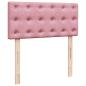 Preview: Ottoman-Bett mit Matratzen Rosa 200x200 cm Samt