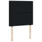 Preview: Ottoman-Bett mit Matratze Schwarz 80x200 cm Stoff