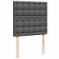 Preview: Ottoman-Bett mit Matratze Dunkelgrau 80x200 cm Stoff