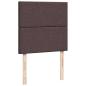 Preview: Ottoman-Bett mit Matratze Dunkelbraun 90x200 cm Stoff