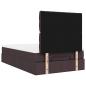 Preview: Ottoman-Bett mit Matratze Dunkelbraun 120x200 cm Stoff