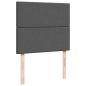 Preview: Ottoman-Bett mit Matratze Dunkelgrau 120x200 cm Stoff