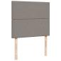 Preview: Ottoman-Bett mit Matratze Taupe 120x200 cm Stoff