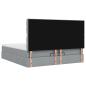 Preview: Ottoman-Bett mit Matratzen Dunkelgrau 200x200 cm Stoff