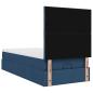 Preview: Ottoman-Bett mit Matratze Blau 100x200 cm Stoff