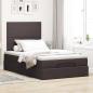 Preview: Ottoman-Bett mit Matratze Dunkelbraun 120x200 cm Stoff